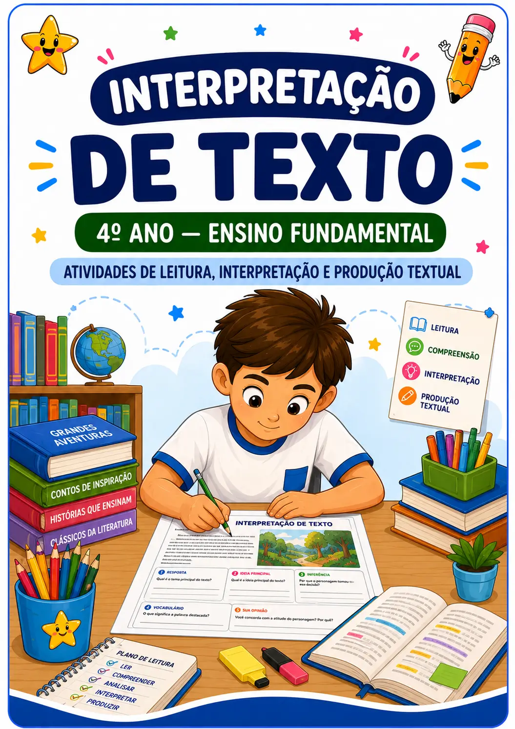 Capa 4º Ano - Interpretando com mais profundidade
