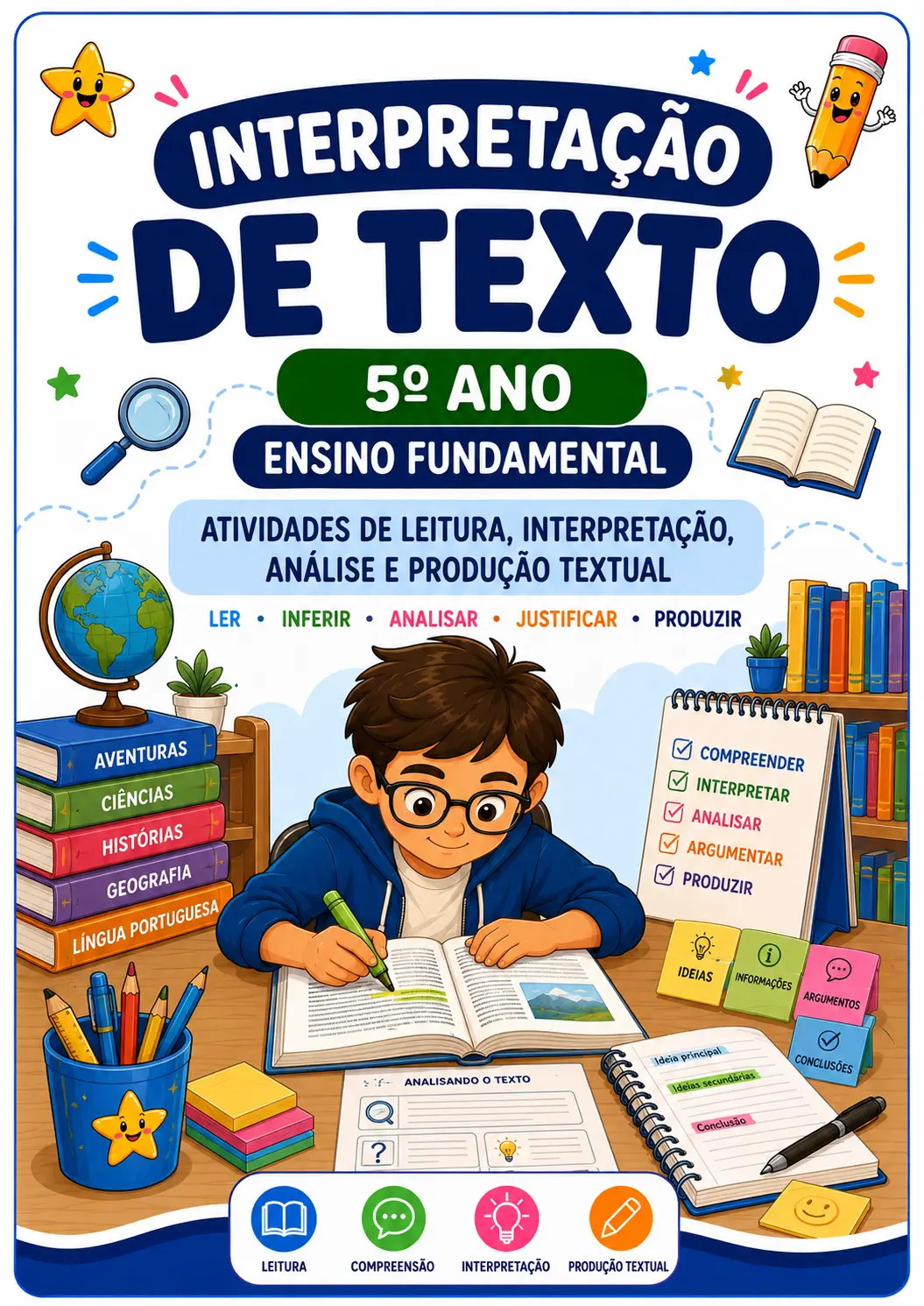 Capa 5º Ano - Preparando para interpretar de verdade